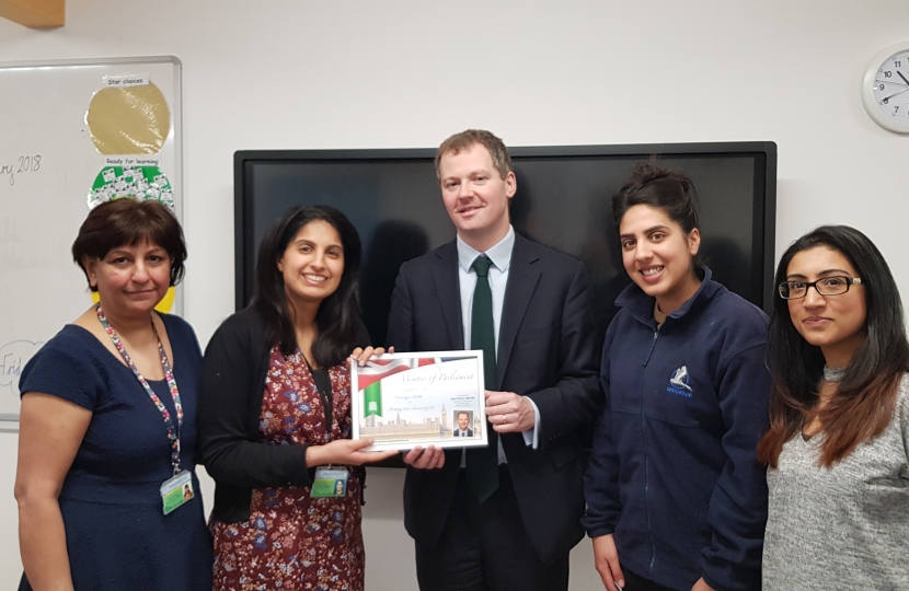 Neil O'Brien MP at Brookside Primary