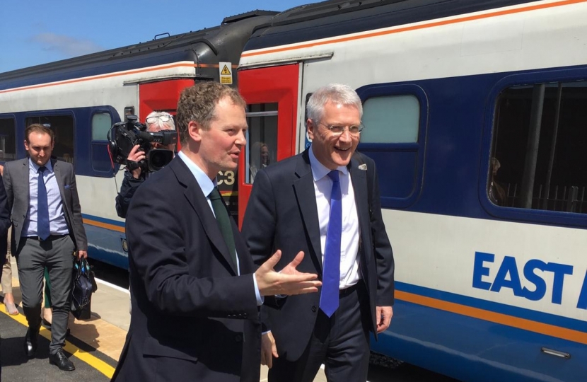 Neil O'Brien MP - Market Harborough station