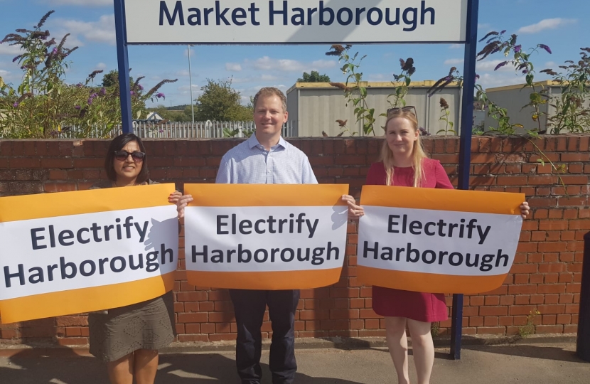 Neil O'Brien MP - Market Harborough Station