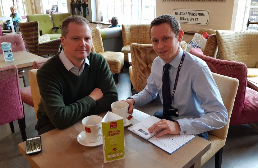 Neil O'Brien MP - Market Harborough station