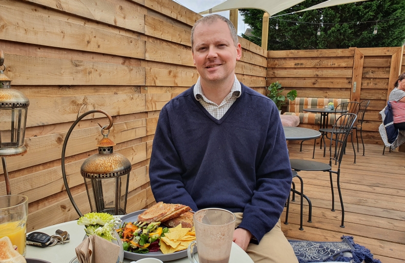 Neil O'Brien MP - Tree house cafe