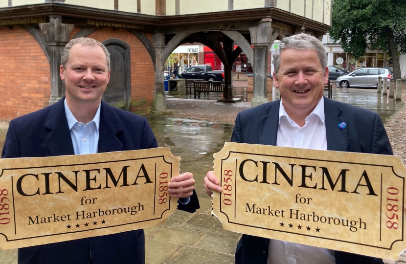 Neil O'Brien MP Phil King - cinema campaign