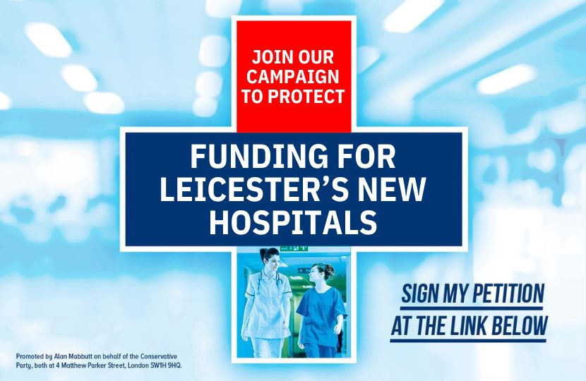 Join our campaign to protect plans for two new hospitals in Leicester