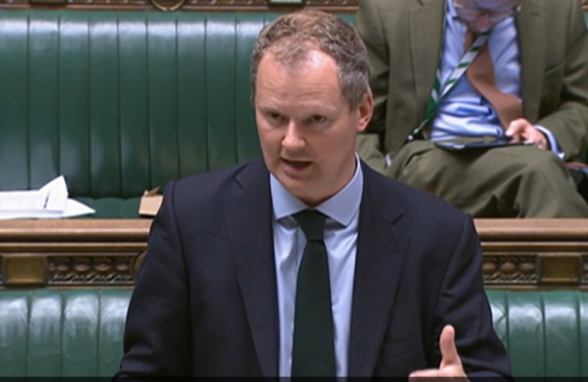 Neil O'Brien MP in the House of Commons