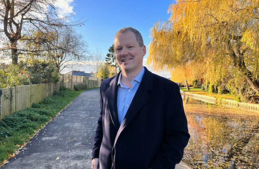 Neil at the new towpath