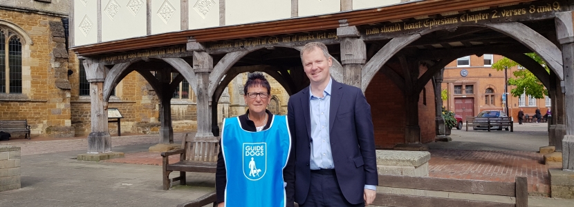 Neil O'Brien MP - carole tilley guide dogs