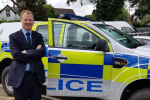 Neil with a new police car