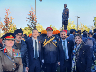 Neil O'Brien MP Sikh War Memorial