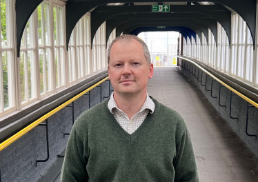 Neil at Market Harborough railway station