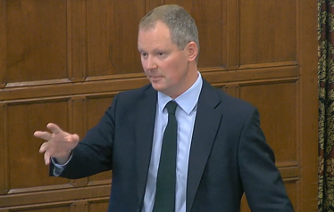 Neil speaking in Westminster Hall