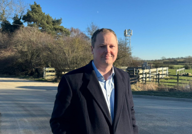 Neil at the biomass site