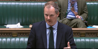 Neil O'Brien MP in the House of Commons