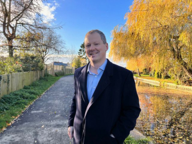 Neil at the new towpath